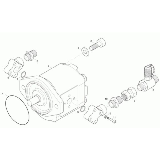 Gear Pump for Wacker 1001