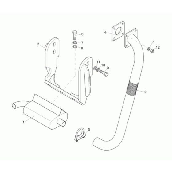Exhaust Assembly for Neuson 1501