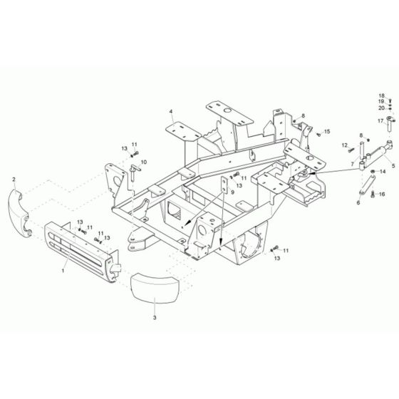 Rear Frame Assembly Neuson 1501