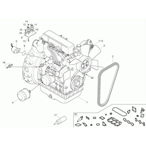 Engine Assembly for Neuson 1501