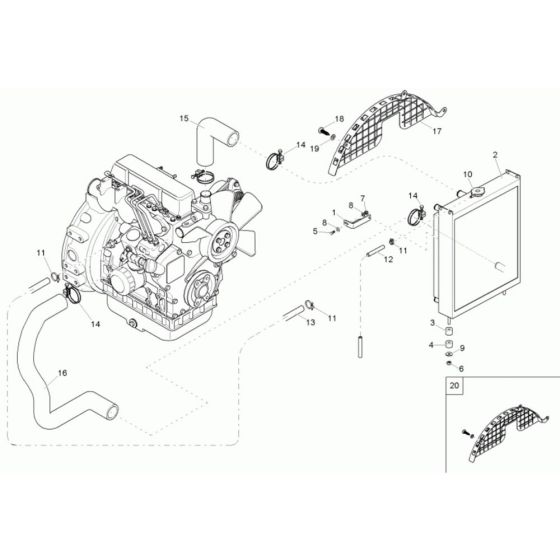Comb-Cooler Assembly