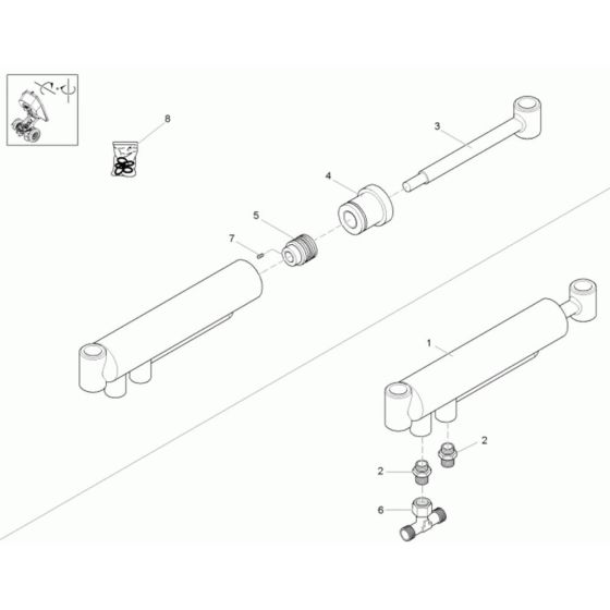 Boom Offset Cylinder Assembly