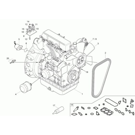Engine Assembly for Neuson 1601