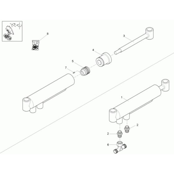 Boom Offset Cylinder Assembly