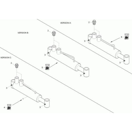 Steering Cylinder for Neuson 1601
