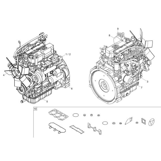 Engine Assembly for Wacker 1601