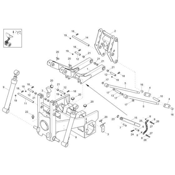 Front Frame Assembly - Wacker 1601