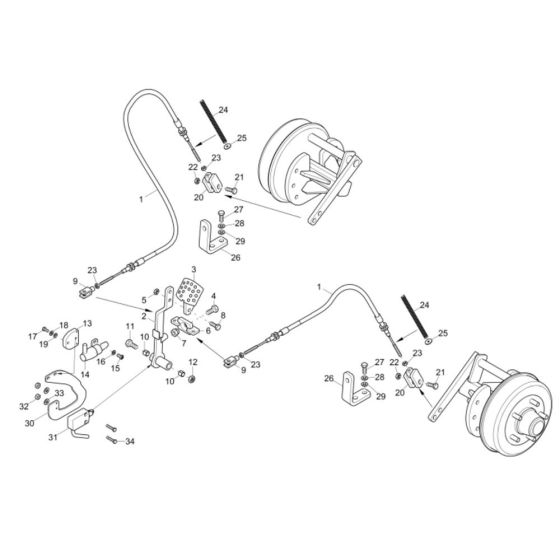 Foot Brake Assembly