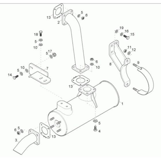 Exhaust Assembly for Neuson 2001