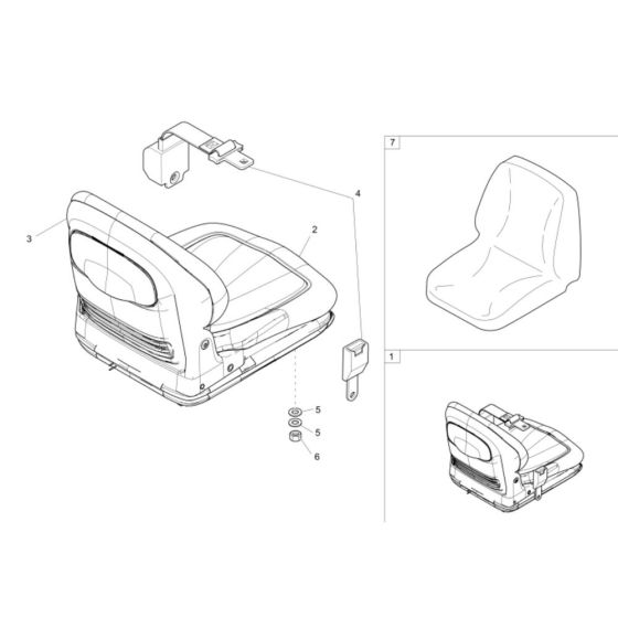 Seat Assembly for Wacker 2001