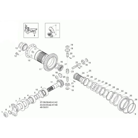 Differential Axle for Neuson 3001