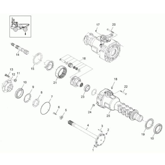 Axle Case & Wheel Hub Assembly