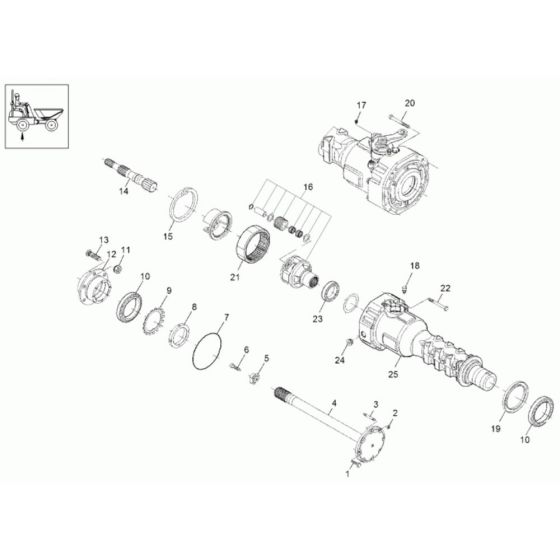 Axle Case & Wheel Hub Assembly