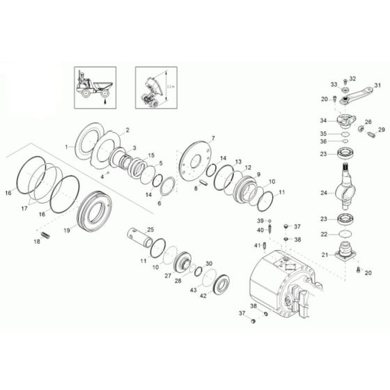 Brake Assembly for Neuson 3001