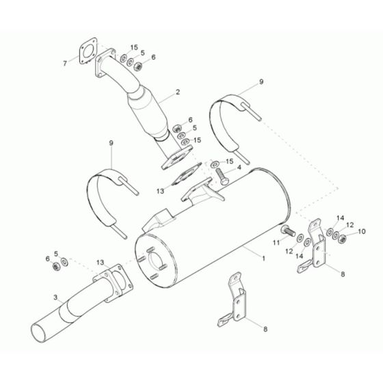 Exhaust Assembly for Neuson 3001
