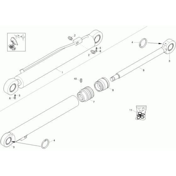 Bucket Tilt Cylinder Assembly
