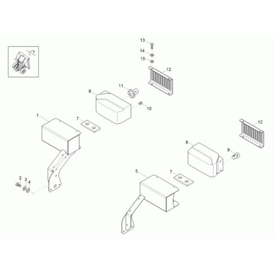 Headlight Assembly for Neuson 3001