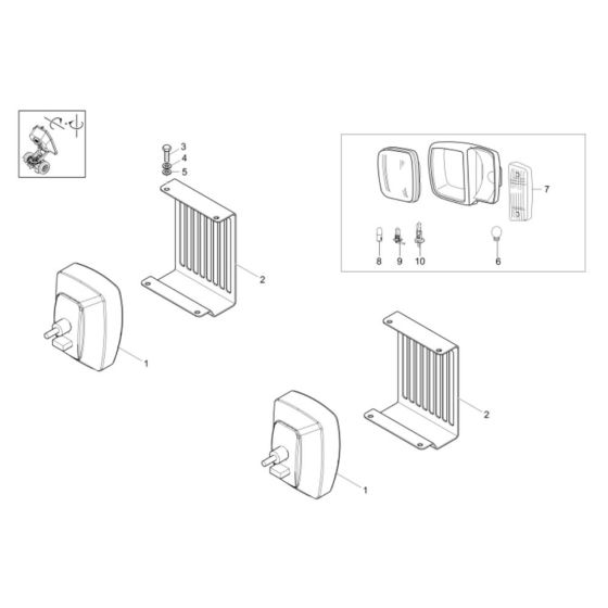Headlight Assembly Neuson 3001