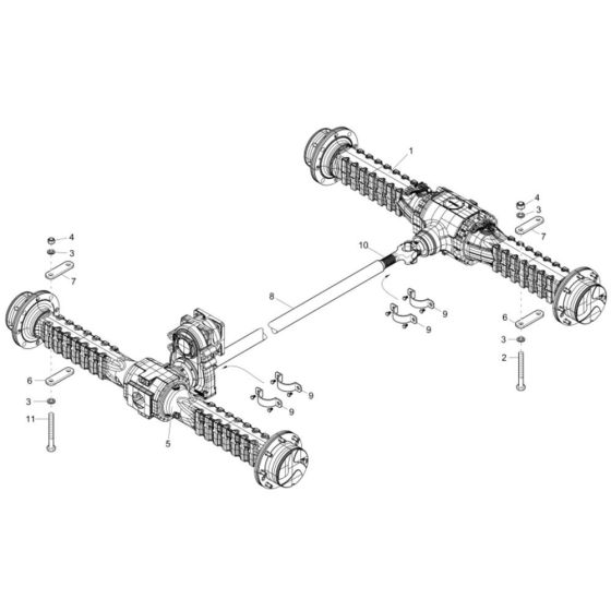 Axle Assembly for Neuson 3001