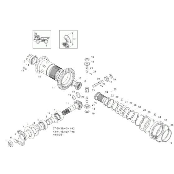 Differential Axle for Wacker 3001AE