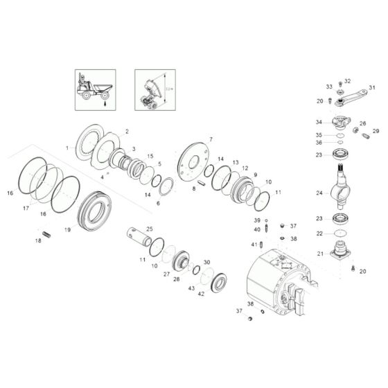 Brake Assembly for Wacker