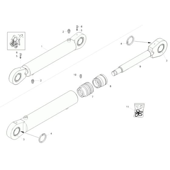 Tilt Ram Assembly