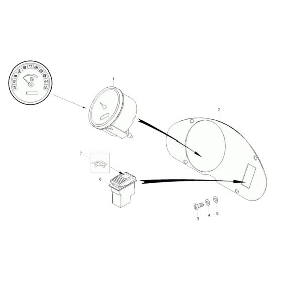 Instrument Panel for Wacker 3001AE
