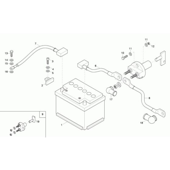 Battery Assembly for Wacker 38Z3