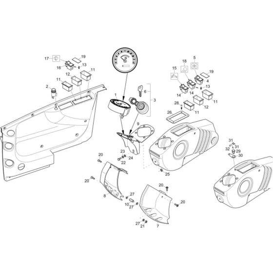 Instrument Panel for Wacker 38Z3