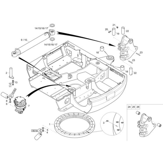 Chassis Assembly for Wacker 38Z3