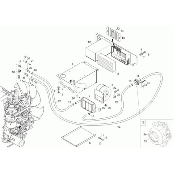 Heating Assembly for Wacker 38Z3