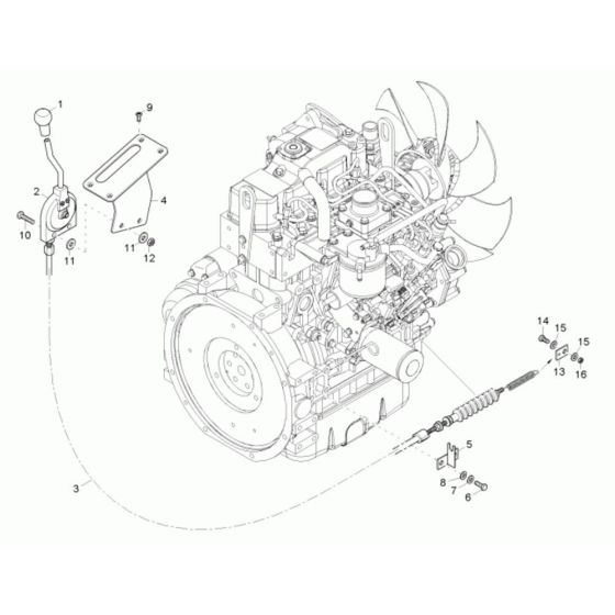 Speed Actuator for Wacker 38Z3