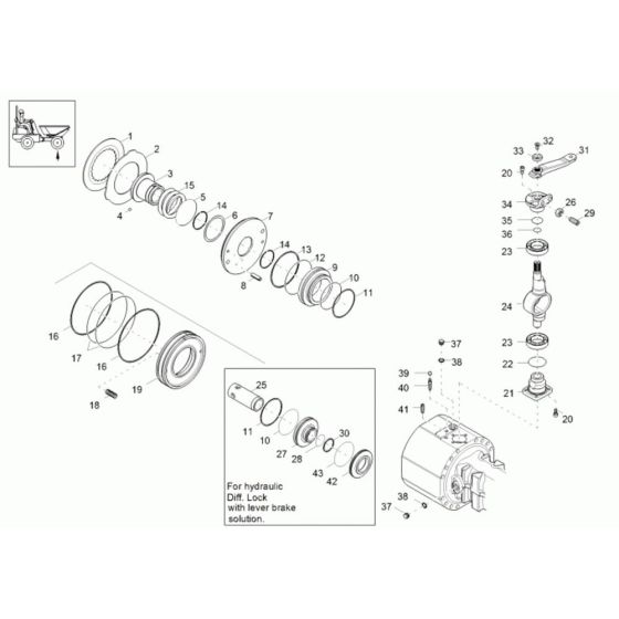 Brake Assembly for Wacker 4001