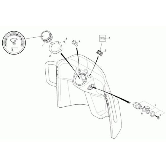 Instrument Panel for Wacker 5001