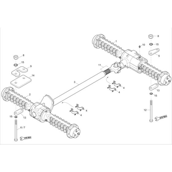 Axle Assembly for Wacker 5001