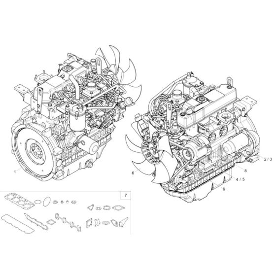 Engine Assembly for Wacker 50Z3