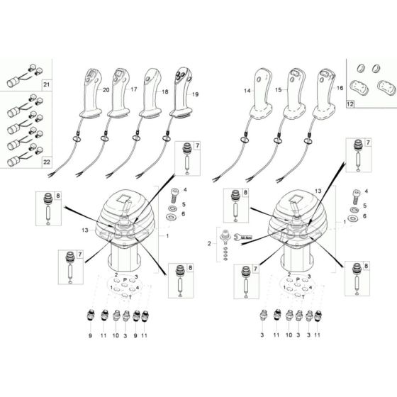 Joystick Assembly for Wacker 50Z3