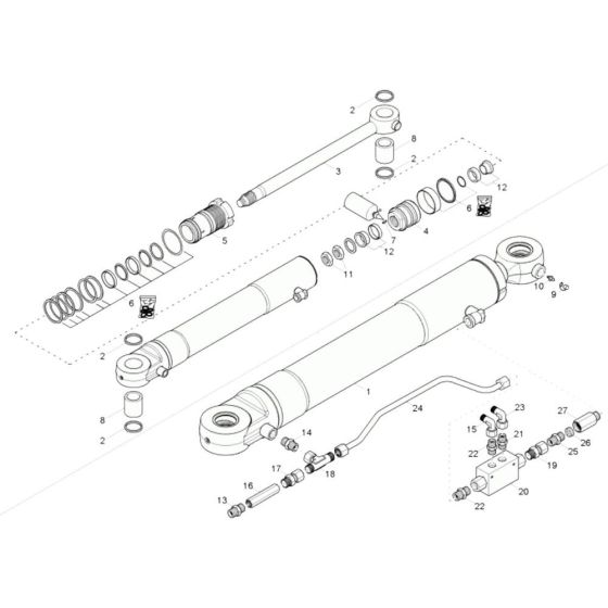 Boom Offset Cylinder Assembly