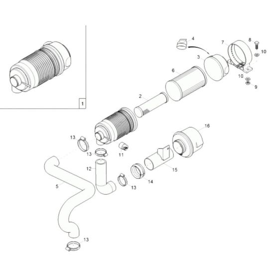Air Cleaner Assembly for Wacker