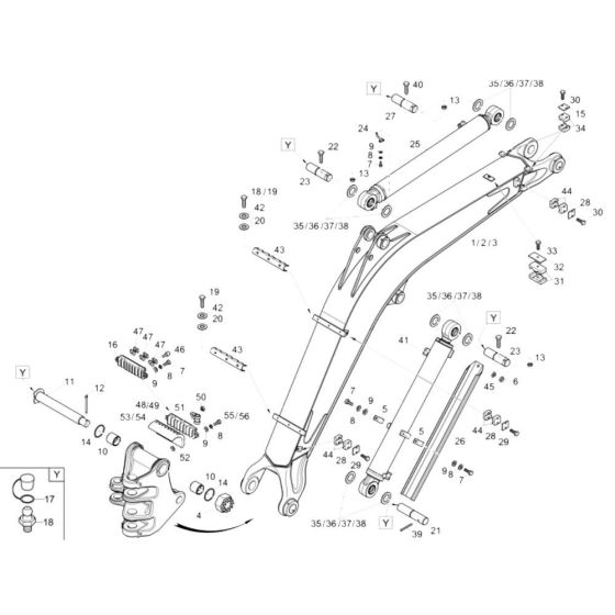 Lift Arm Assembly for Wacker 50Z3