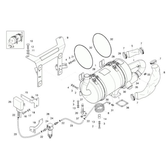Particulate Filter for Wacker 50Z3