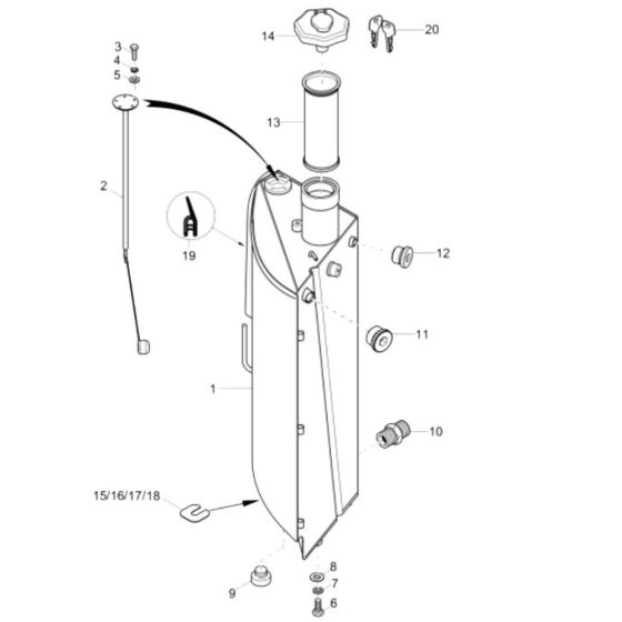 Fuel Tank Assembly for 50Z3