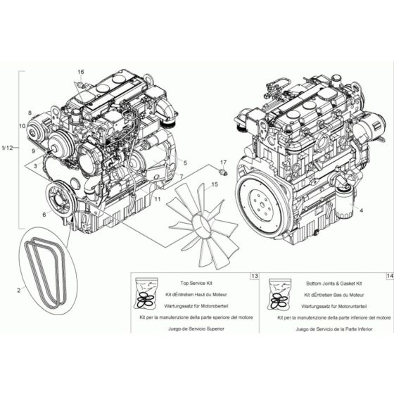 Engine Assembly for Neuson 6001
