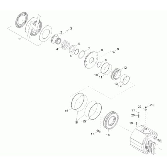 Brake Assembly for Neuson 6001