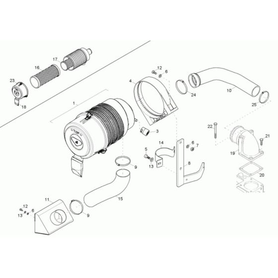 Air Cleaner for Neuson 6001