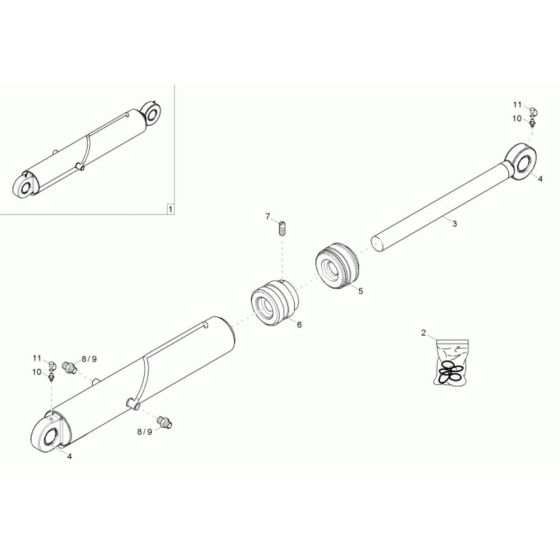 Bucket Tilt Cylinder Assembly