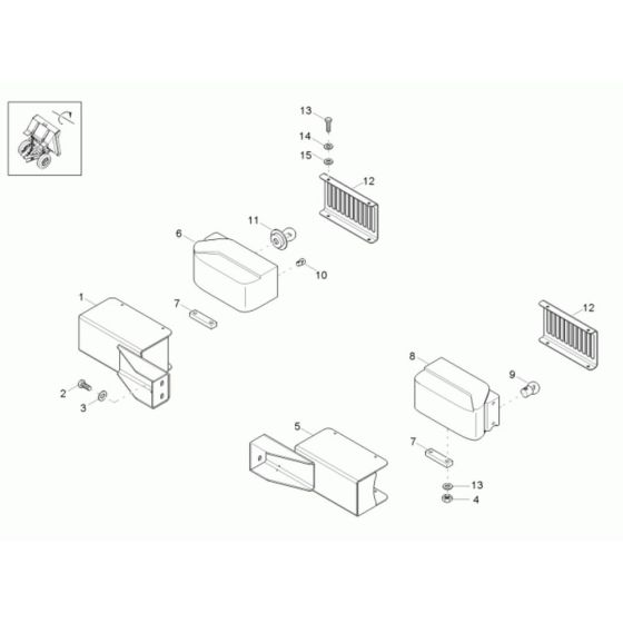 Headlight Assembly for Neuson 6001