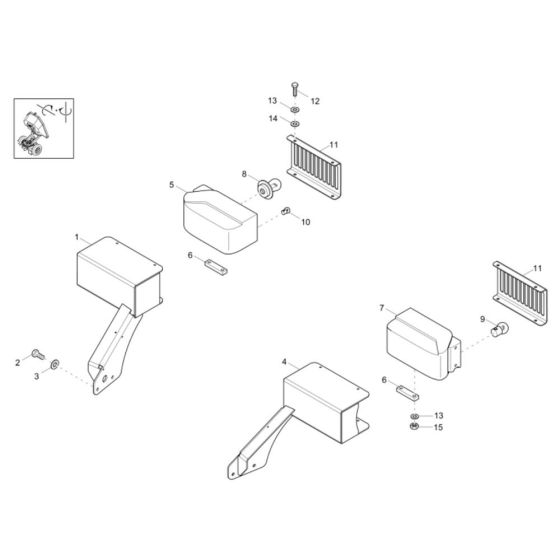 Headlight Assembly Neuson 6001
