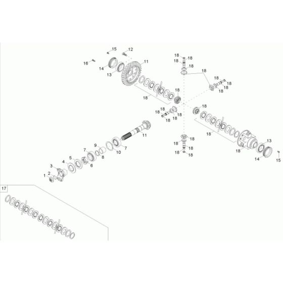 Differential Axle for Neuson 6001