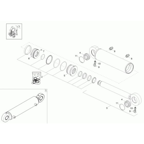 Tilt Ram Assembly